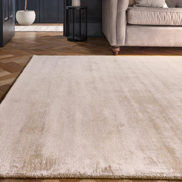 Blade Modern Plain Distressed Tonal Metallic Shimmer Hand-Woven Soft Textured Tip Sheared Loop Pile Silky Viscose Flatweave Putty Rug-Asiatic Carpets-Rug Love - The Most Loved Rug Store